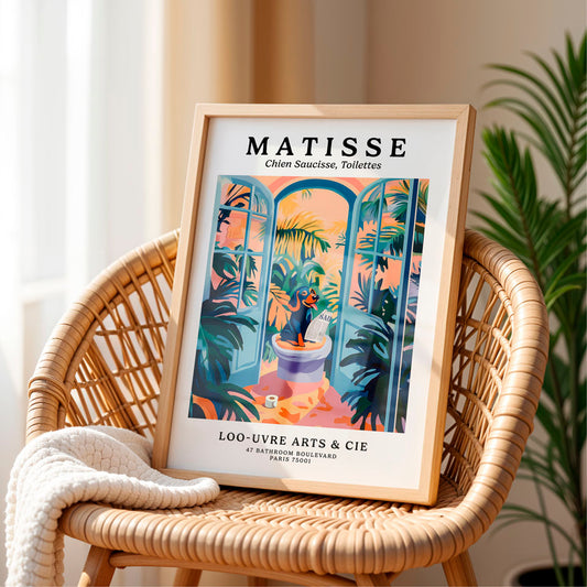 a picture of a potted plant on a wicker chair