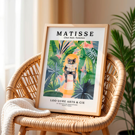 a picture of a cat sitting on top of a chair