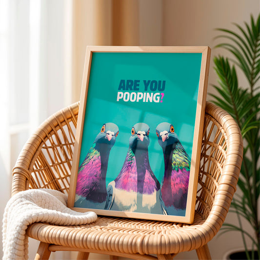 a picture of a group of birds sitting on top of a wicker chair