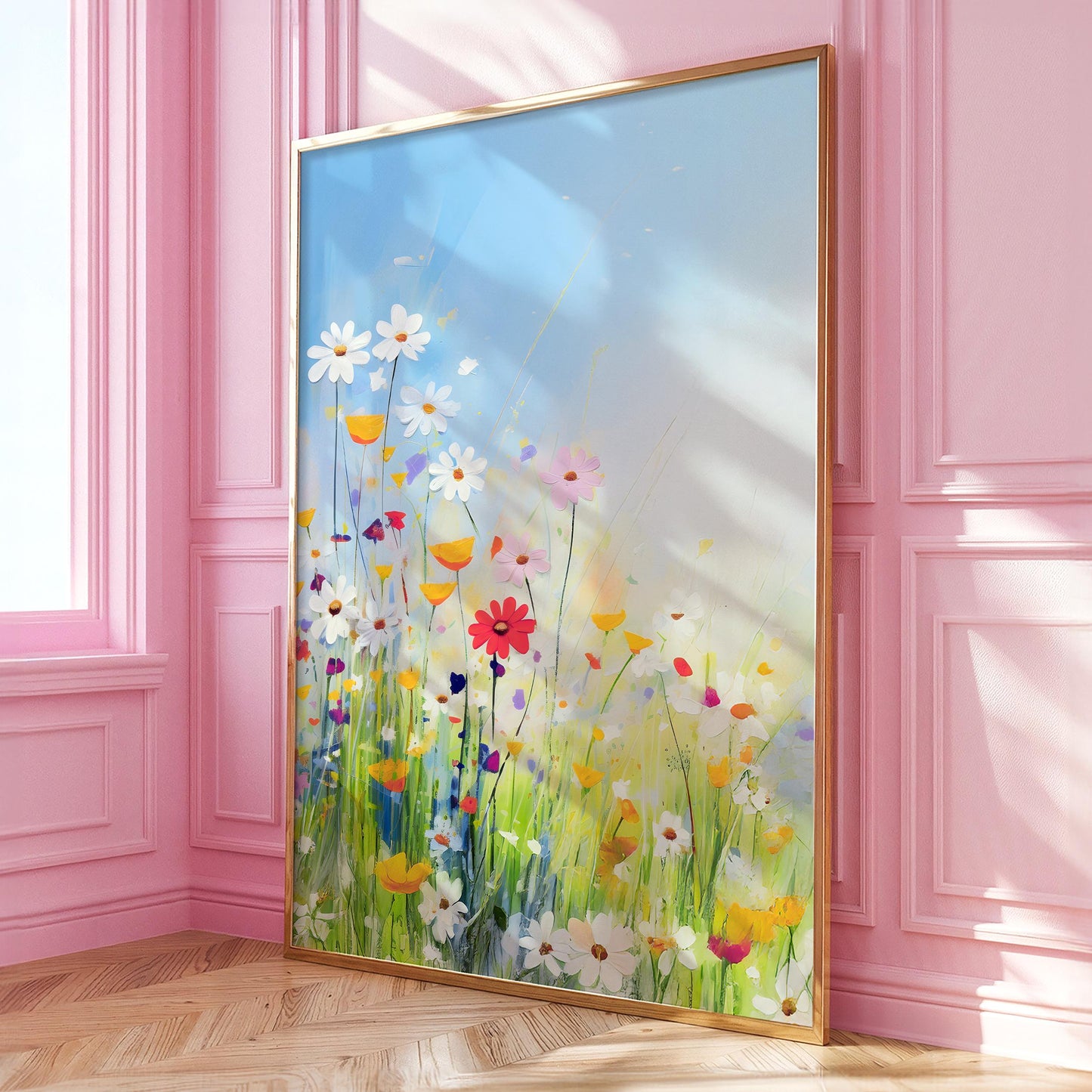 Botanical Wildflower Field Print