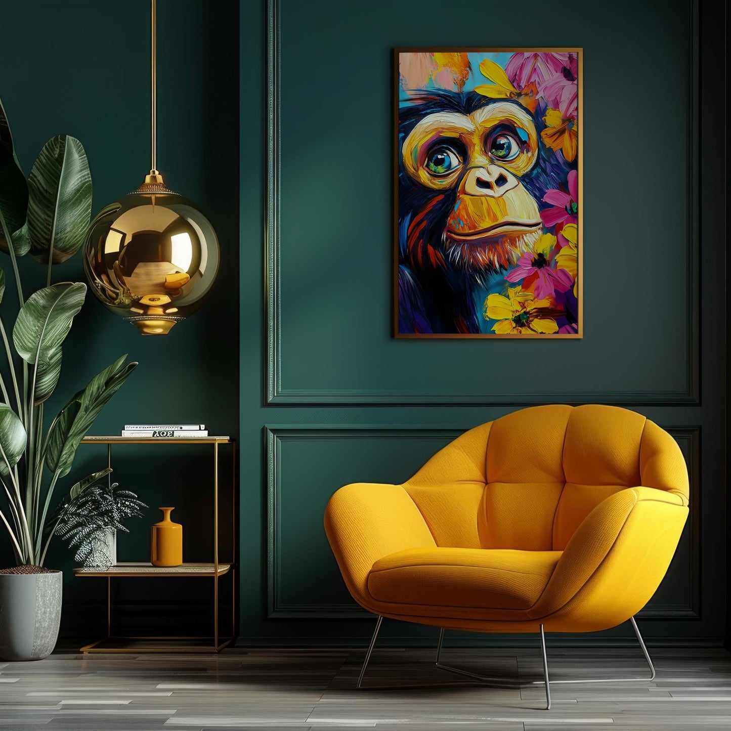 Vibrant Monkey Safari – Maximalist Animal Print