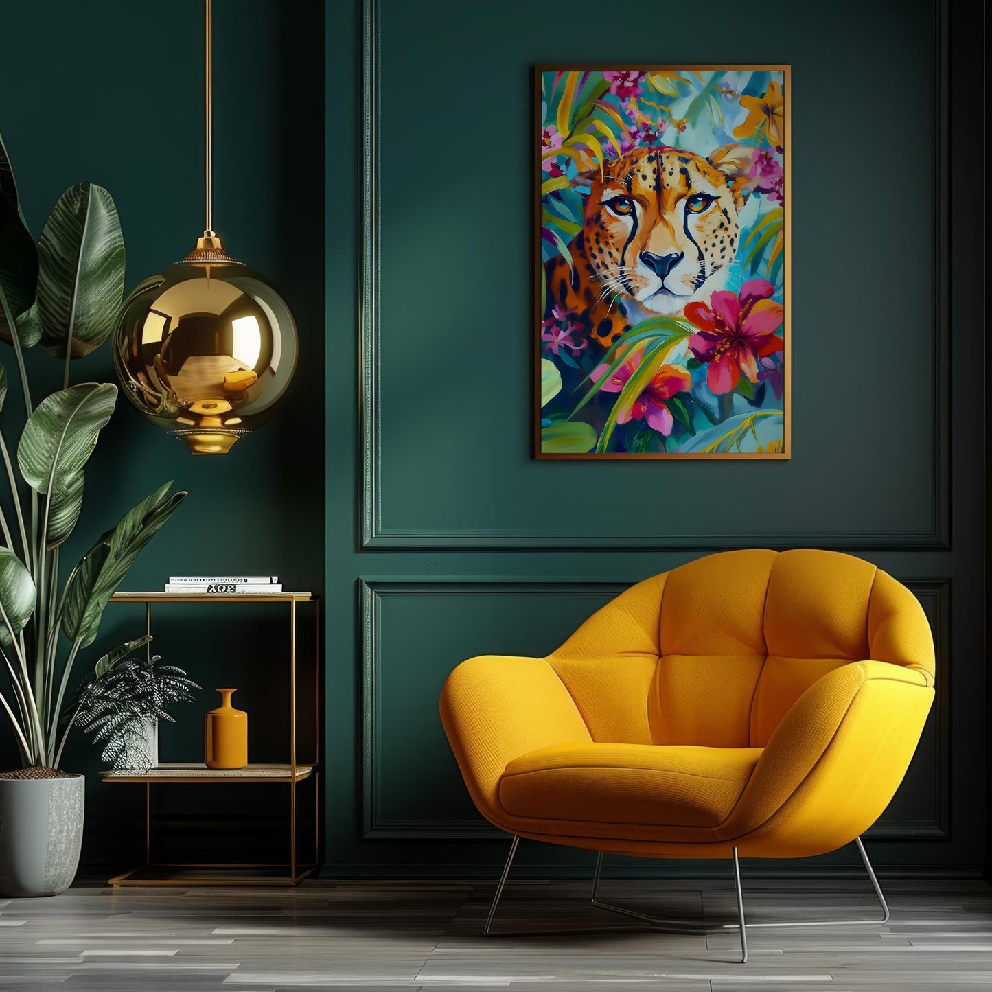 Vibrant Cheetah Safari – Maximalist Animal Print