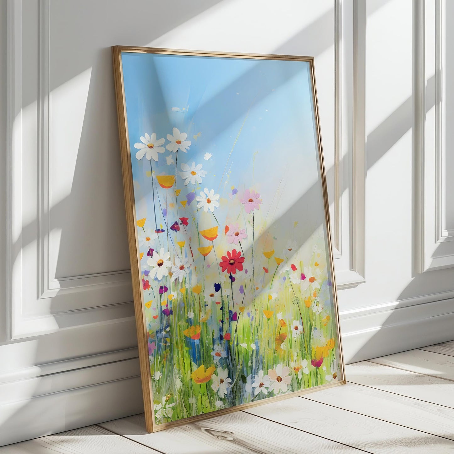 Botanical Wildflower Field Print