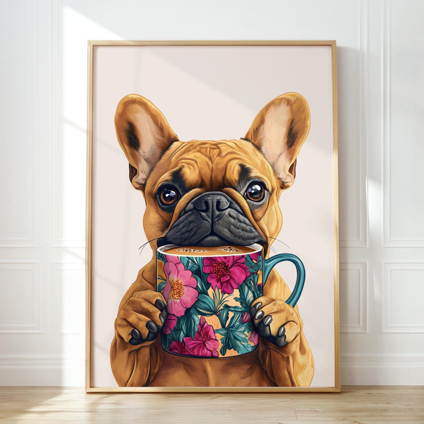 French Bulldog Wall Art - Set of 3 Coffee Kitchen Prints